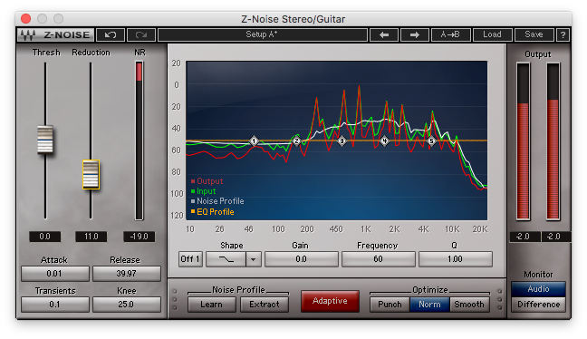 An image of Waves' Z-Noise plugin.