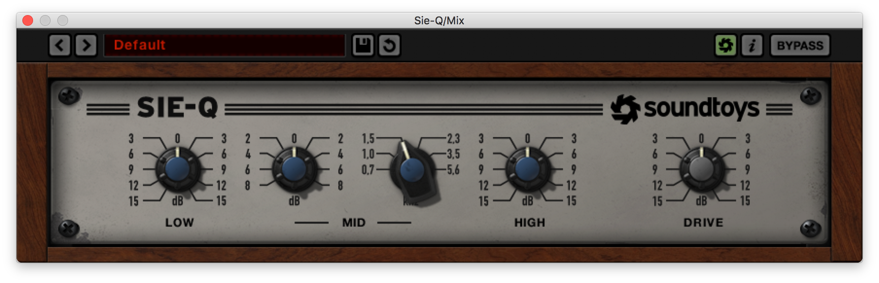 An image of Soundtoys Sie-Q plugin.