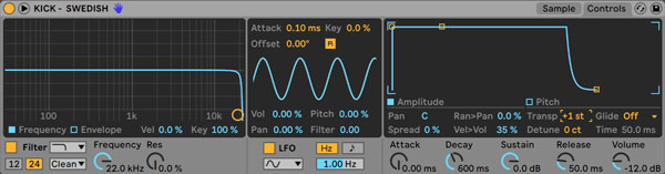 An image of Ableton's Simpler.