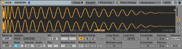 An image of Ableton's Sampler.