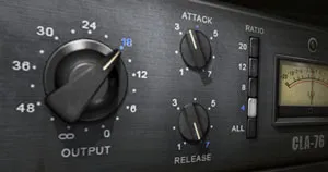 Waves' CLA-76 compressor plugin.