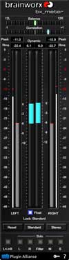 A picture of the Brainworx bx_meter.