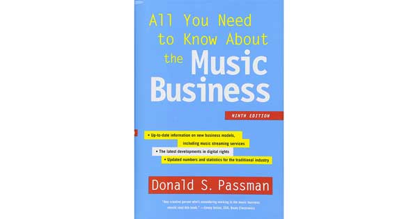 A picture of a book titled "All You Need to Know About the Music Business"