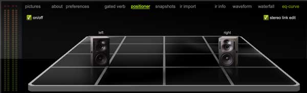 A picture of Altiverb's "positioner" panel.