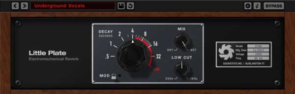 A picture of Little Plate's GUI.