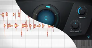 Melodyne's user interface and Auto-Tune's user interface.