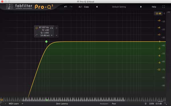 A picture of a high-pass filter.