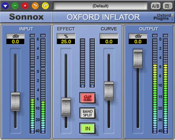 A picture of Sonnox' Oxford Inflator plugin.