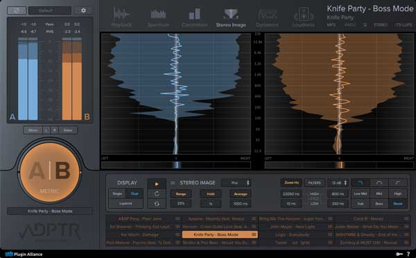 A picture of ADPTR AUDIO's MetricAB plugin.
