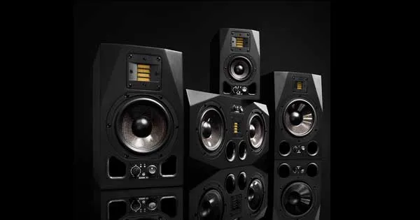 An assortment of studio monitors.