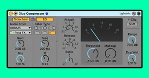 Ableton's Glue Compressor audio effect.