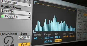 Ableton's Vocoder audio effect.