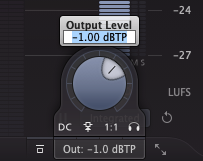 An image of the output level of the Pro-L 2.