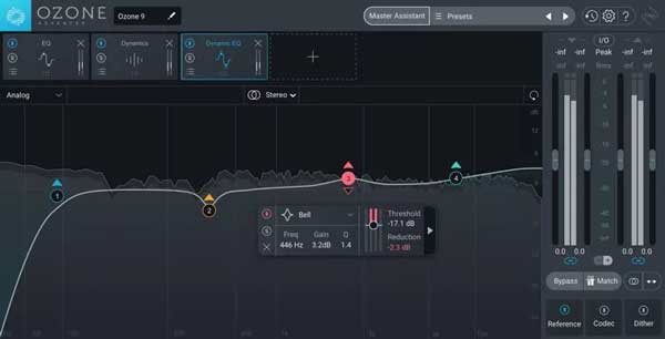 An image of iZotope's Ozone 9 Advanced VST plugin.