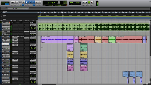 An image of Pro Tools' user interface.