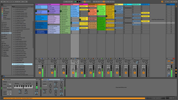 An image of Ableton Live's user interface.