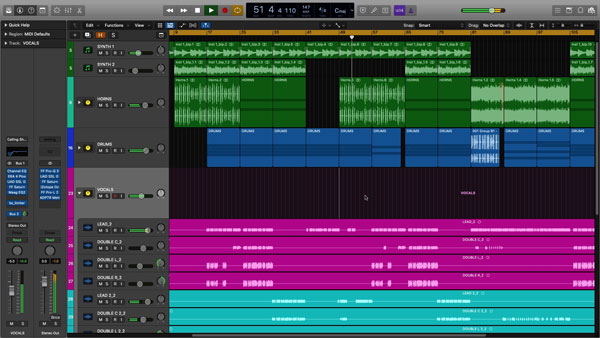 An image of Logic Pro X's user interface.