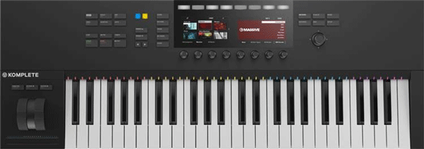 An image of the Komplete Kontrol S49 MIDI keyboard.