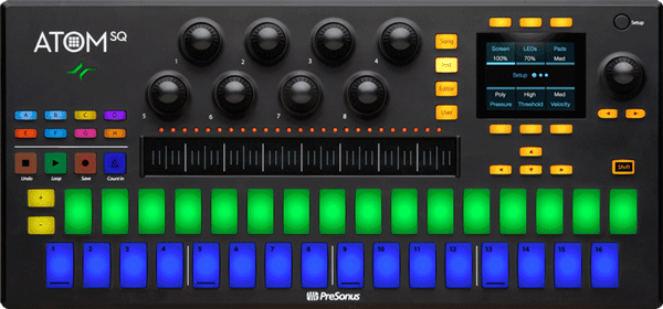 An image of the Atom SQ MIDI keyboard.