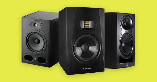 Three different studio monitors.