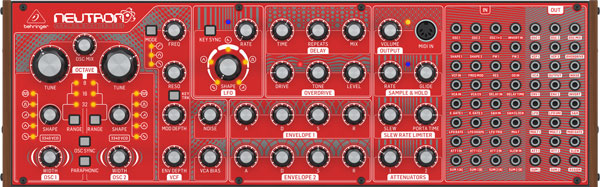 An image of the Behringer Neutron Semi-Modualr Analog Synth.