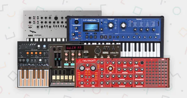 Multiple synthesizers.