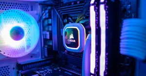 The inside of a PC.