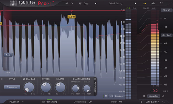 FabFilter's Pro-L 2.
