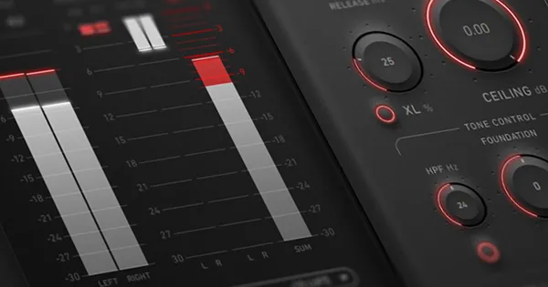 An image of the Brainworx bx_limiter True Peak plugin.