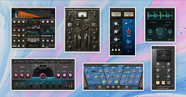 An assortment of Waves plugins.