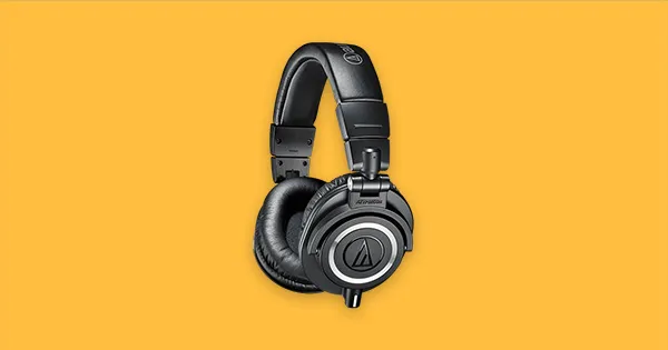 An image of Audio Technica's ATH-M50x headphones.