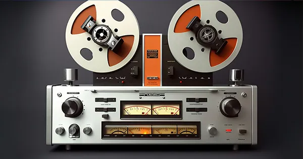 An image of a tape machine.