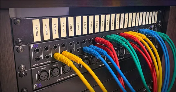 An image of an ART P48, ART P16, and patch cables.