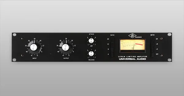 An image of Universal Audio's 1176LN currently available for purchase through retail outlets.