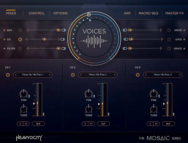 An image of Heavyocity's Mosaic Voices.