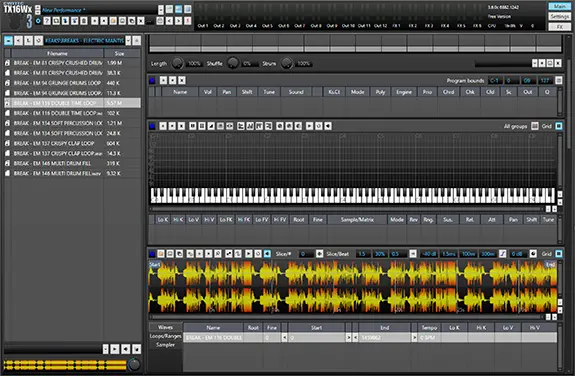 The TX16Wx Software Sampler.