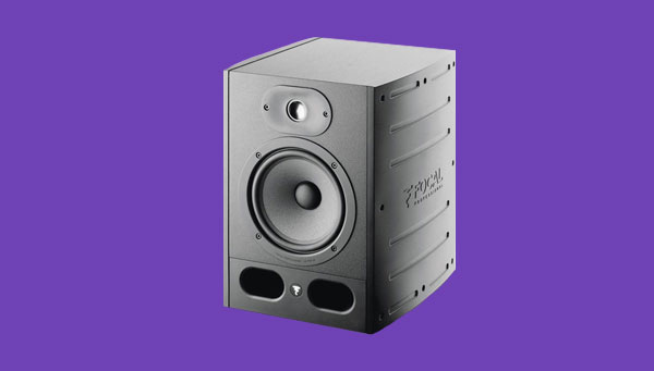An image of Focal's Alpha 65 studio monitor.