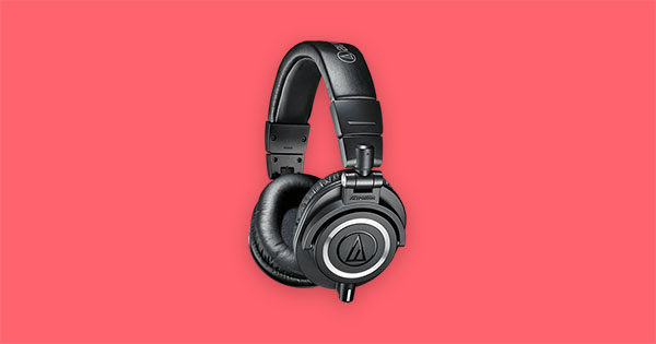 Audio-Technica's ATH-M50X headphones.