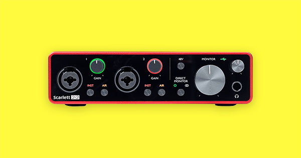 Focusrite's Scarlett 2i2.